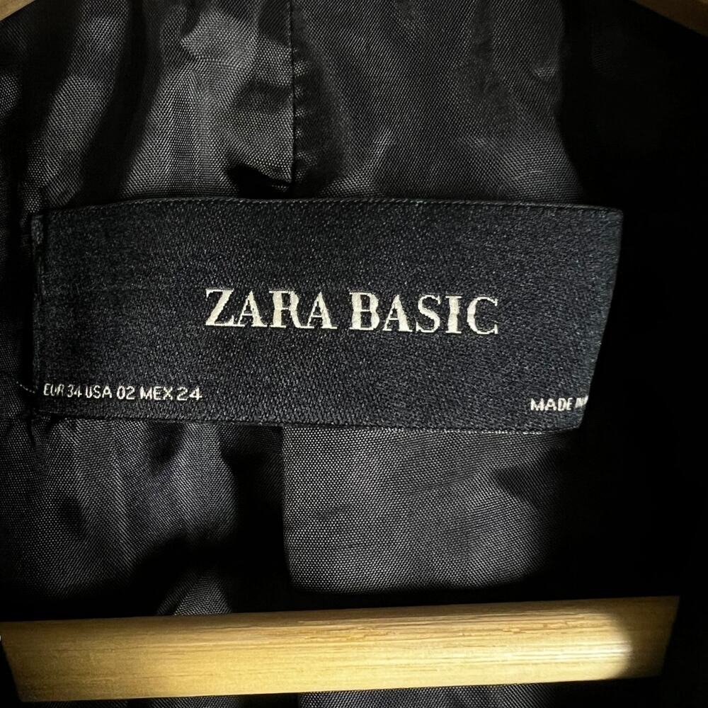 Women's Zara Basic Black Single Button Office Wor… - image 3